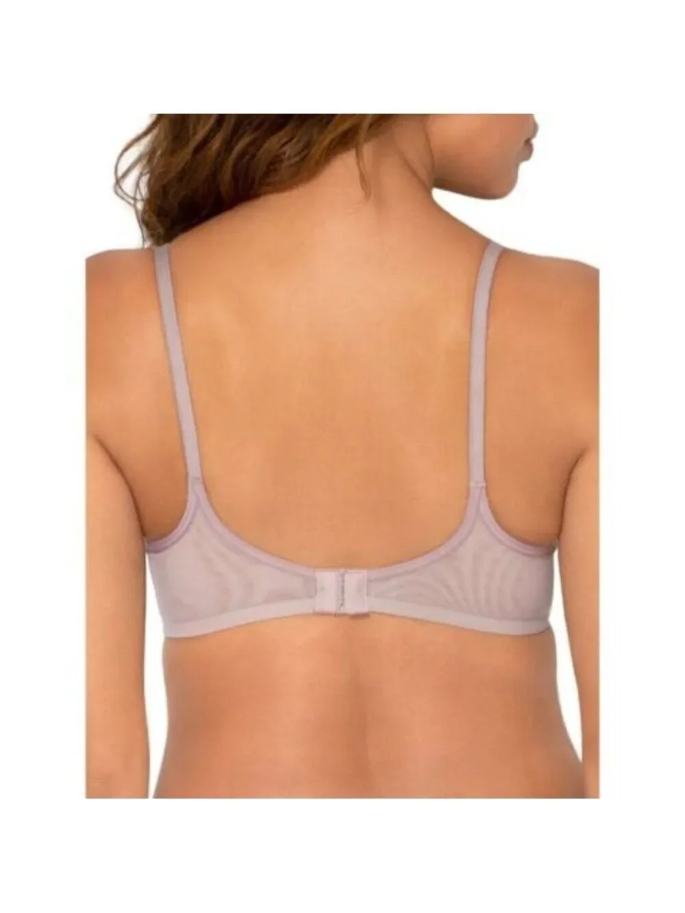 Smart and Sexy SA1388 Beige Sheer Mesh Demi Underwire Bra 32DDD
